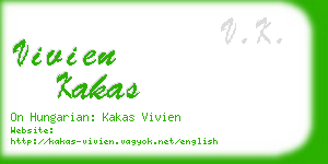 vivien kakas business card